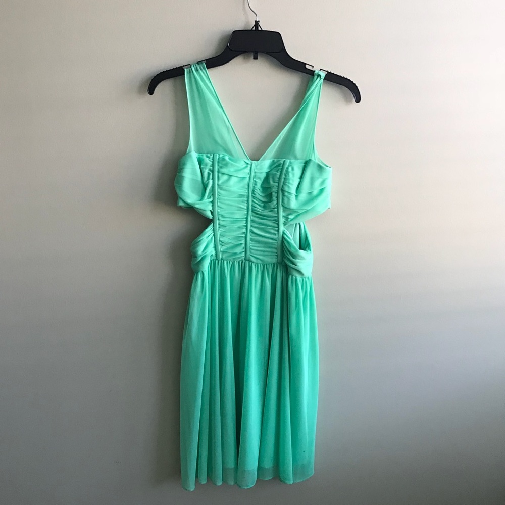 Seafoam green dress!